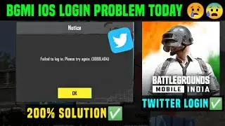 BGMI LOGIN PROBLEM / BGMI TWITTER LOGIN PROBLEM IOS / FAILED TO LOGIN. PLEASE TRY AGAIN. (9999,404)