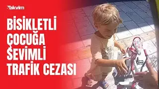 Bodrum'da polis ile bisikletli çocuğun "trafik cezası" diyaloğu gülümsetti