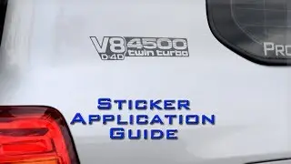 Vinyl sticker application guide