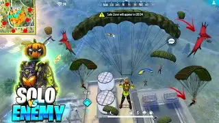 SOLO VS ENEMY IN FACTORY WITH PUMKIN BUNDLE IN FREE FIRE 😅🤣😍#odiafreefire #ajjubhai #freefire