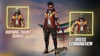 Burning Haunt Bundle Combination || Free Fire Densho Ring Bundle Combination 🔥