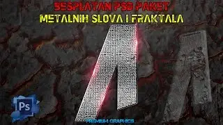 Besplatan psd paket metalnih slova i fraktala