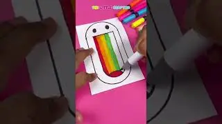 😃+🌈 Smiley Rainbow Emoji Creative Art 