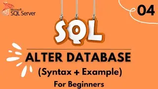 How to Alter a Database | SQL Tutorial for Beginners | 2024