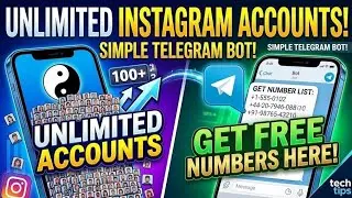 Create Unlimited Instagram Accounts using Free Numbers | Telegram Bot Tutorial