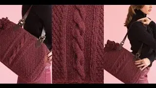 #15 Textured Tote, Vogue Knitting Holiday 2014