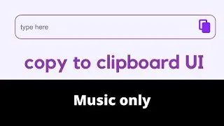 Copy to clipborad UI - Muted
