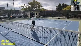 Titan One Pickleball Machine Deep Serve FH Drill