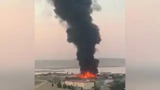 СИЛЬНЫЙ ПОЖАР В БАКУ НА ФАБРИКЕ 5.07.20