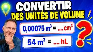 Convertir des unités de volume • mètre cube en centimètre cube et litre • cinquième transmath