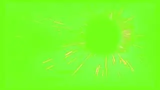 FIRE PARTICLES EMISSION - GREEN SCREEN