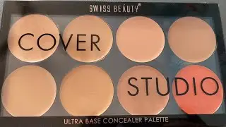 Swiss beauty cover studio ultra base concealer palette review
