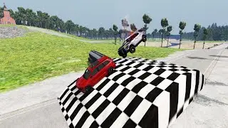 Cars vs Giant Speed Bump #2 – BeamNG.Drive