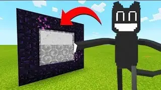 Я построю портал в мир мультяшного кота в своём мире Minecraft 100% троллинг-ловушка