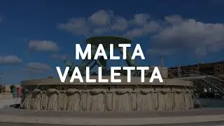 Malta Walk in Valletta  in Summer Heatwave  2022