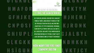 hidden words game by Empress English. how many words can you find? 