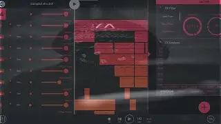Simple afro drill beat on fl studio mobile(free flm) | sampled drill beat
