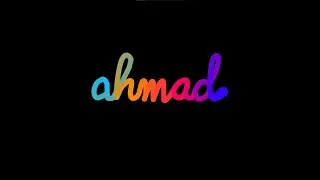 After Effects | Beautiful Name Animation | Apple Hello