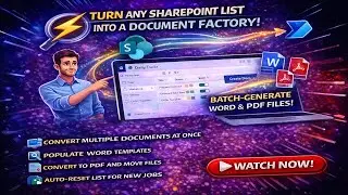 Batch Generate Word & PDF from SharePoint List with Power Automate (Step-by-Step)