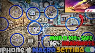 iPhone  Macro+Dpi Settings ⚙️ | iPhone  Macro⚡️Dpi⚡️Hud Settings ⚙️ | 95%🚀 Headshots | FF