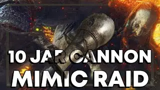 Fire Giant vs 10 Jar Cannon Mimics | Elden Ring