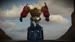 Optimus meets Megatron (short blender animation )