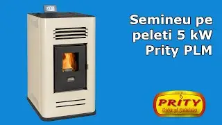Prezentare Semineu pe peleti 5 kW Prity PLM