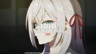 solo || (nightcore/tiktokremix) clean bandit [edit audio]