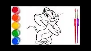 Bolalar uchun Tom va Jerry rasmini oson chizish Easy drawing of Tom and Jerry for kids