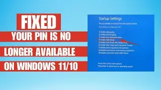 How To Fix 'Your PIN is No Longer Available' on Windows 11/10 (2024)