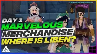 WHERE IS LIBEN?? MERCHANDISE EVENT - DAY 1 | GENSHIN IMPACT | CG GAMEPLAY