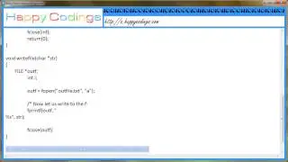 Write a program to print stuff to a file reading the number of time c code example
