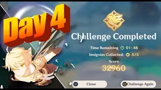 Genshin Impact Gliding Challenge Event (Day 4)