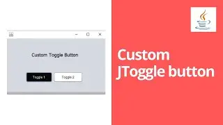 How to change JToggleButton selected color | Java Swing Custom JToggle button