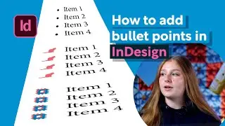 How to add Bullet Points in InDesign - Adobe Tutorial