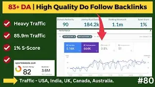 How to Get Backlinks From High Authority Site? | Create High Quality Do Follow Backlinks | 100% Free