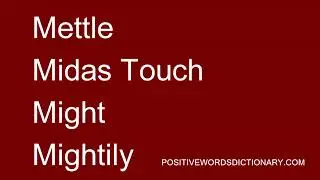 Positive words That Start with M | Positive words starting with M