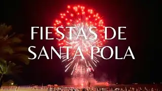 Fiestas de Santa Pola. Fuegos Artificiales 4K.