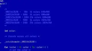 Writing FreeDOS programs in C (graphics mode)