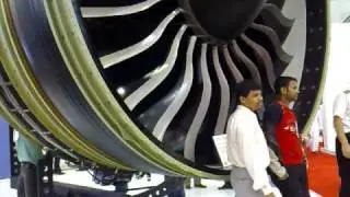 GE90-115B Jet Engine at Dubai Air Show 2007