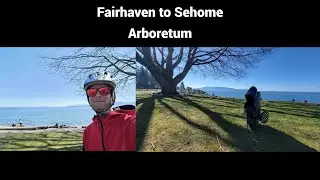 Fairhaven to Sehome Electric Unicycle Ride V11- Filmed DJI Pocket 2 - Nature & Road noises ASMR