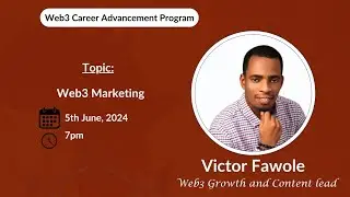 Short Course on Web3 Marketing With Victor Fawole