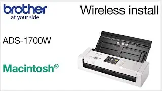 ADS1700W wireless setup from control panel - Macintosh