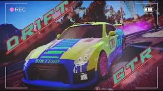 Очень жесткий дрифт на Nissan GTR NINTENDO в пустыне. #карпаркинг