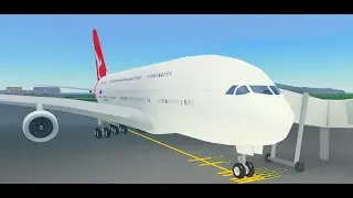 (TRIPREPORT) Los Angeles-Sydney with real sounds Qantas A380 (PTFS Roblox)
