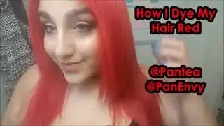 HOW TO DYE DARK HAIR BRIGHT RED WITHOUT BLEACH! | Pantea