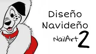 Dálmata color 😍 (diseño de Navidad) 🎄segunda parte #nailart / Designails Tay