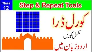 CorelDraw Tutorial in Hindi - Urdu || Step and Repeat Tools || Shahid Naeem Class 12