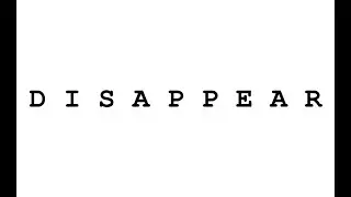 Text Animation | text disappear