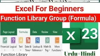 Function Library Group in excel // Function Library // Excel Complete Course ( 23 )